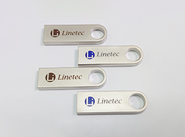 USB Logo color printing and laser etching service